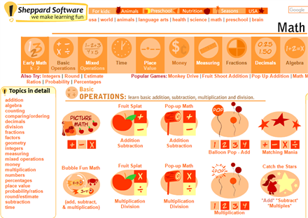 sheppardsoftware - math